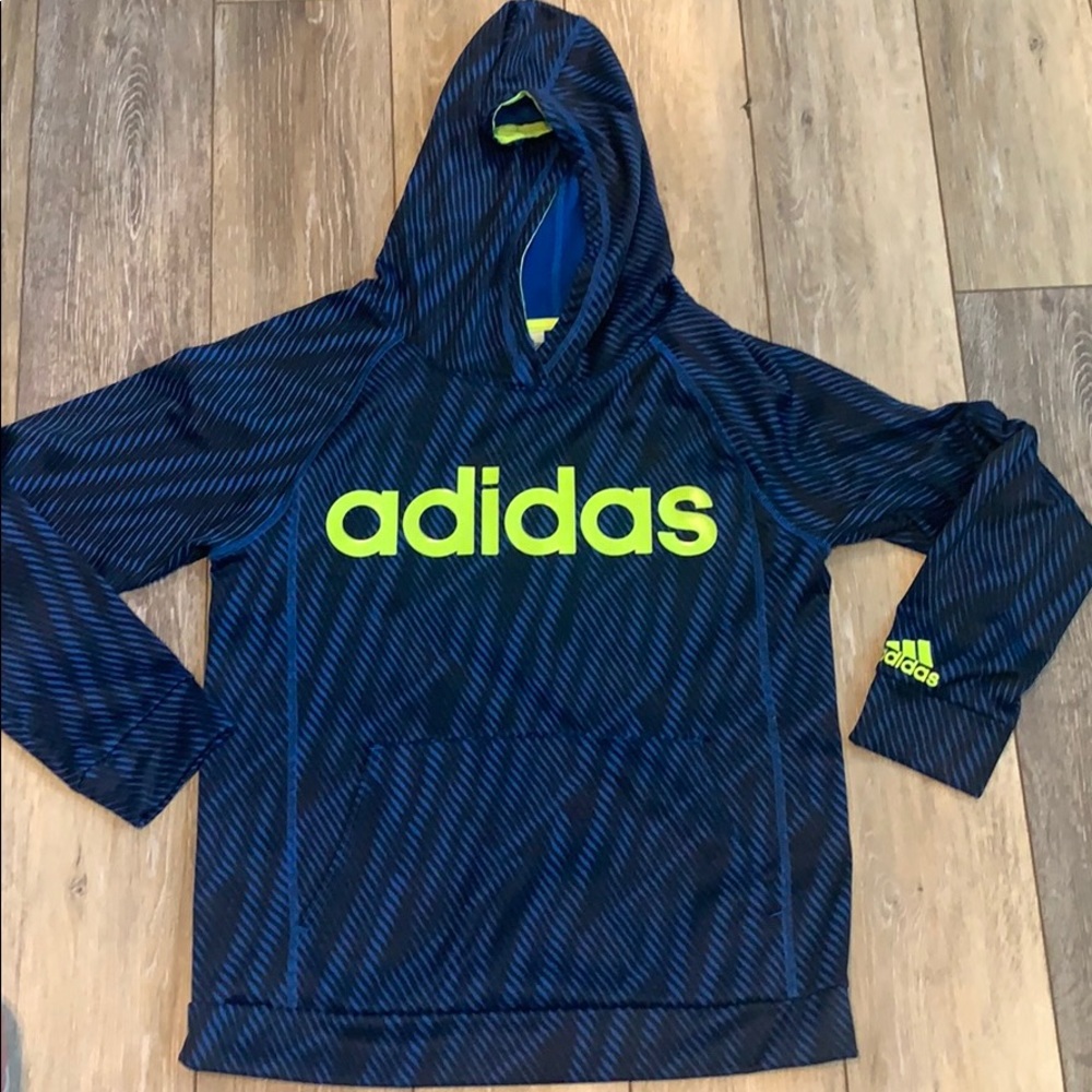 Boys Adidas Large hoodie sweatshirt EUC!